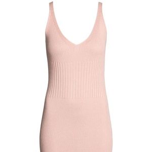 H&M Pink Knit Midi Dress